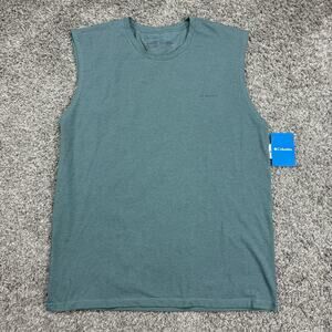 Columbia Sportswear Omni Shade Sleeveless Tank Top Shirt Green Mens XL